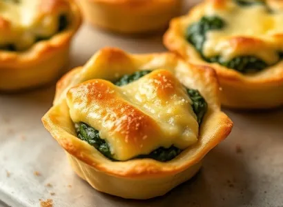 Puffs au épinard et parmesan