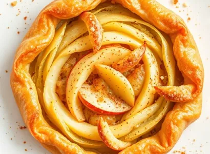 Strudel aux pommes et chou