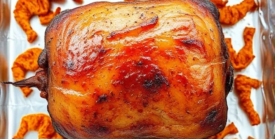Lard cuit au four