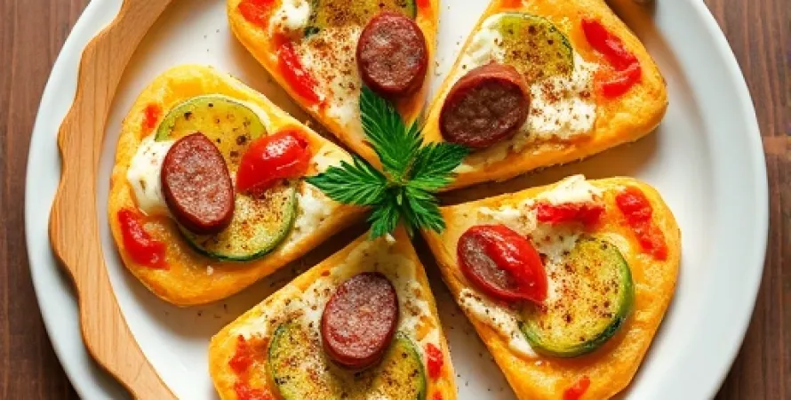 Quiches mexicaines aux poivrons cerises