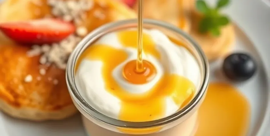 Fromage de yogourt au sirop d'érable