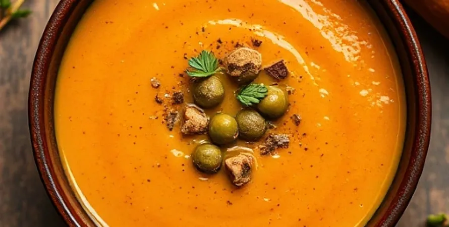 Potage de pois cassés et patate douce