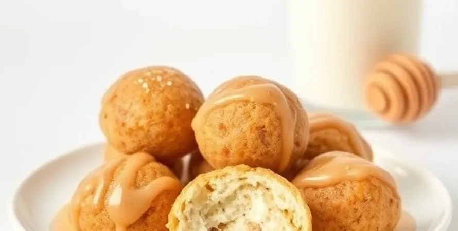 Boules de petit déjeuner au lait et au miel