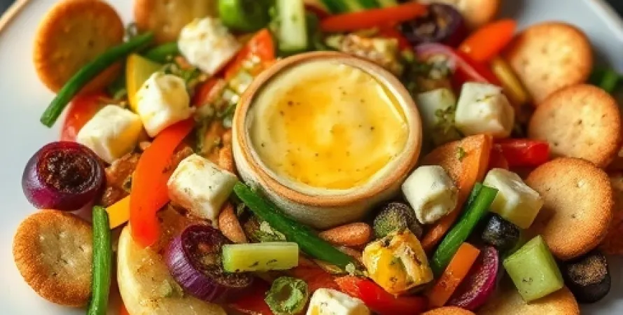 Mélange de légumes au fromage