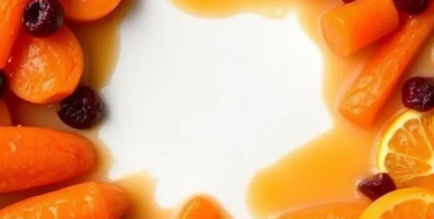 Carottes glacées à l'orange et aux cranberries