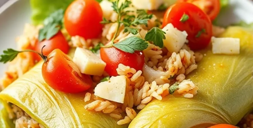 Rouleaux de feuilles de chou farcis