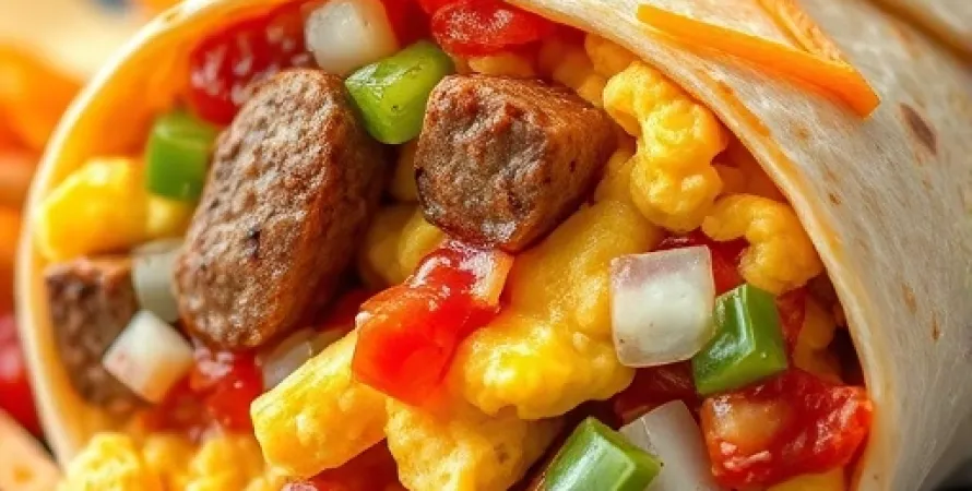 Burrito de petit déjeuner