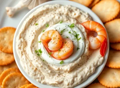 Dip de crevettes à l'ail