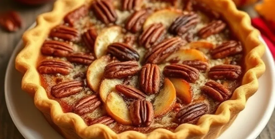 Tarte aux Pommes et Noix de Pecan