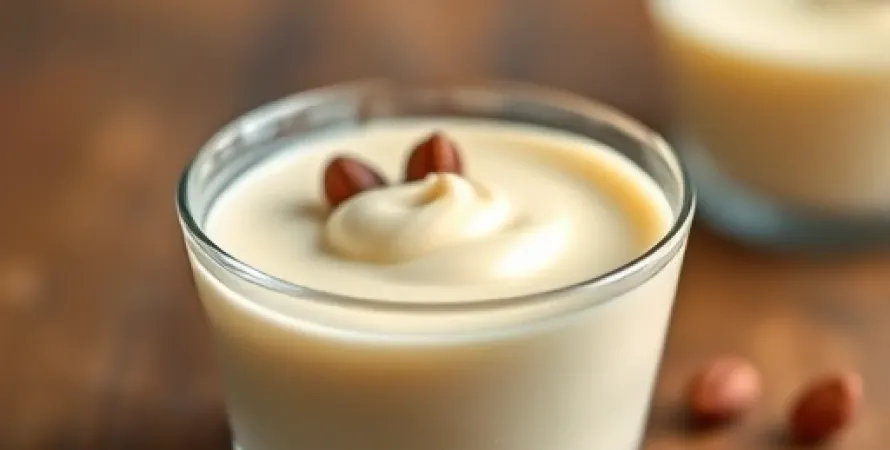 Pudding au soja et vanille