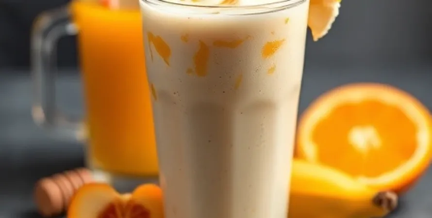 Smoothie petit déjeuner aux fruits