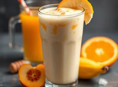 Smoothie petit déjeuner aux fruits
