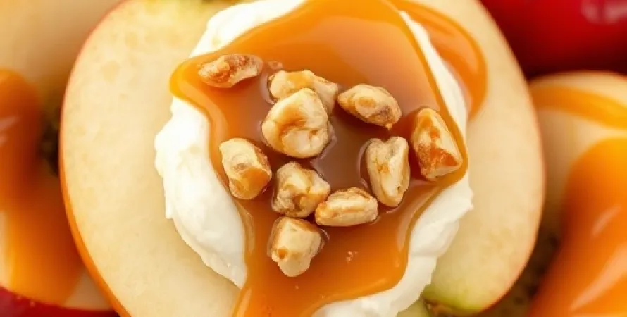 Pommes crémeuses au caramel