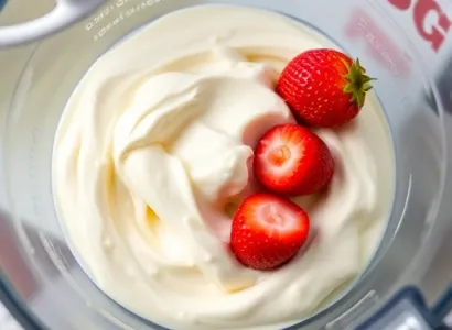 Glace fraisyère