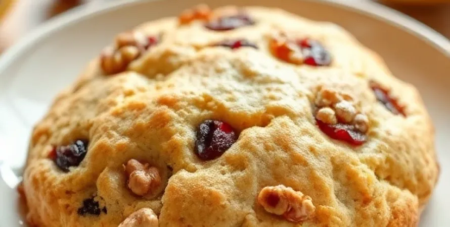 Scones au citron et aux cerises sèches