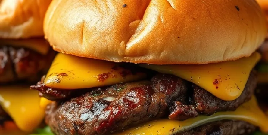 Burgers bien cuits mais toujours juteux
