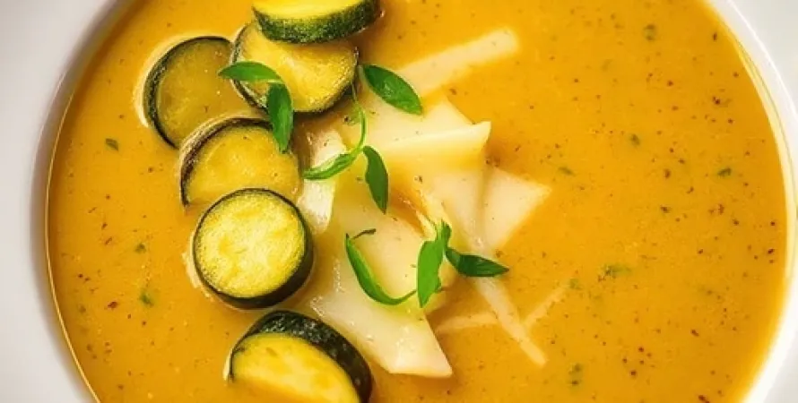 Soupe de courgette et estragon