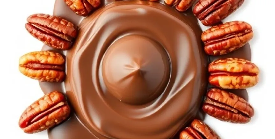 Noix de pecan trempée au chocolat