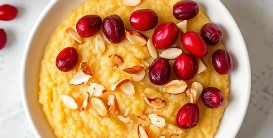 Petit déjeuner à la polenta