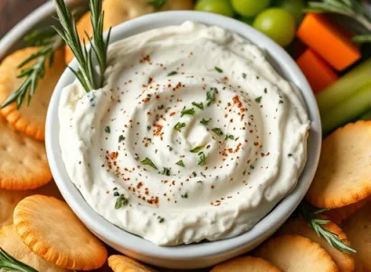 Dip au fromage bleu et romarin