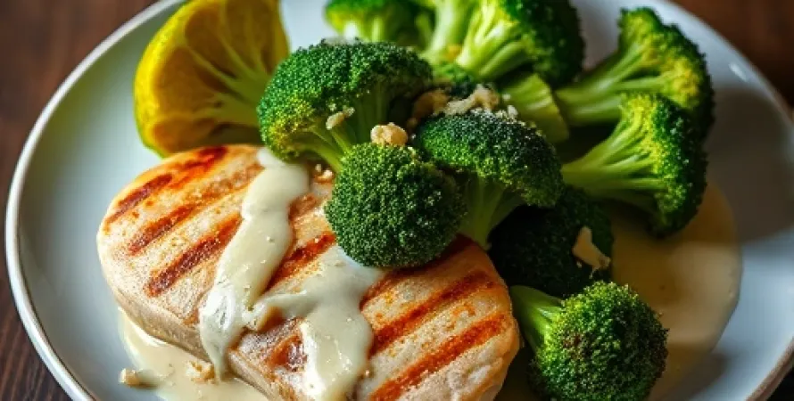 Dinde au broccoli avec sauce au fromage