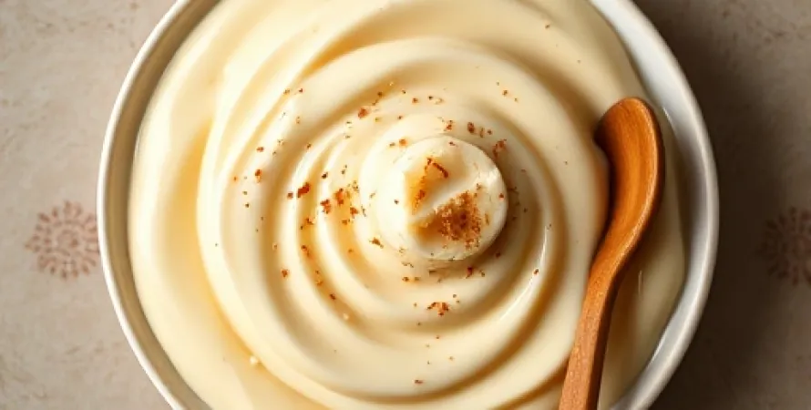 Crème végétale à la banane et vanille