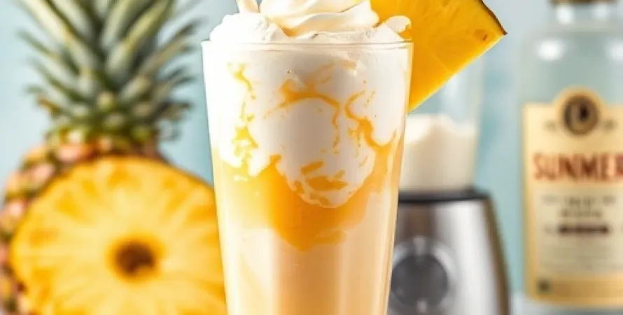 Shake à l'ananas et au gingembre