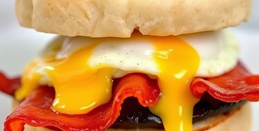 Sandwich au bacon et au fromage