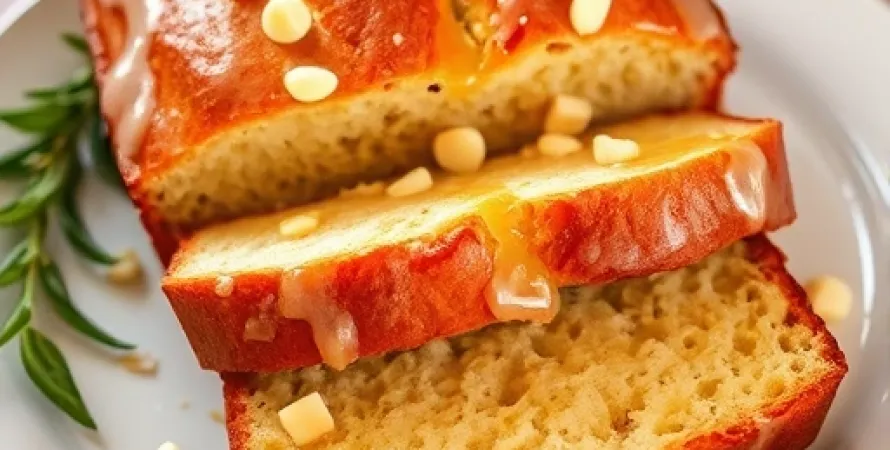 Pain au citron et aux myrtelles