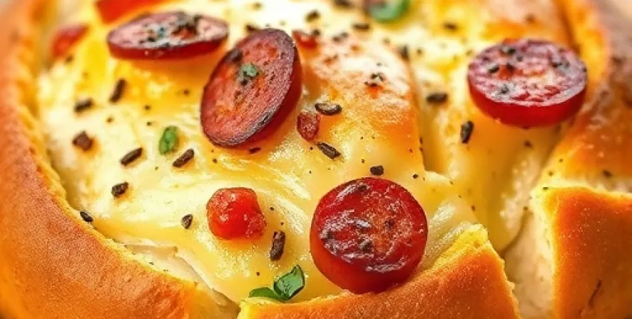 Pain au chorizo et fromage