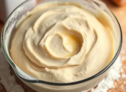 Pâte à levure à la crème fraîche