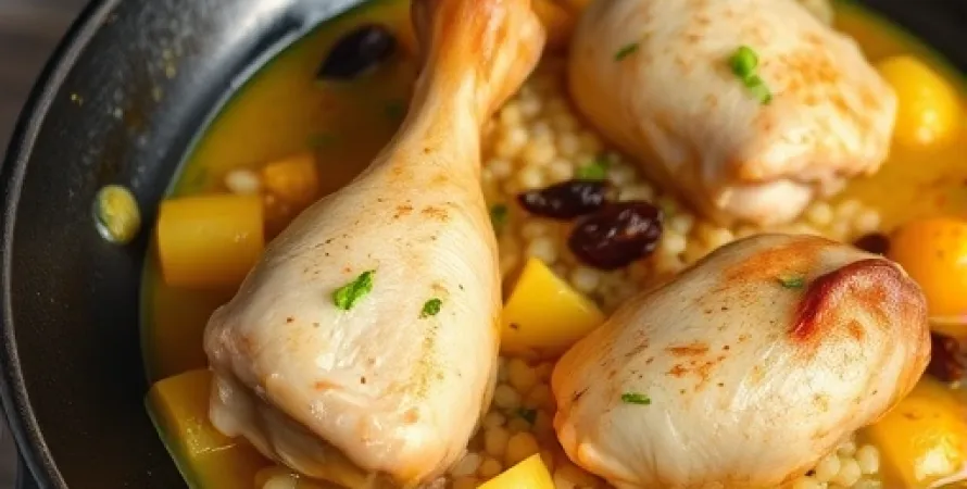 Poitrines de poulet au grain de pomme