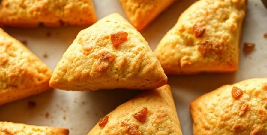 Scones au gingembre cristallisé