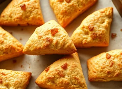 Scones au gingembre cristallisé