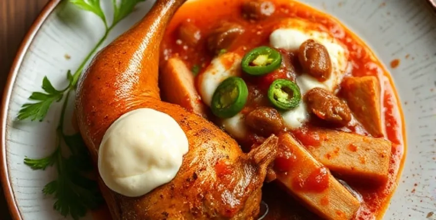 Poulet au fromage et salsa
