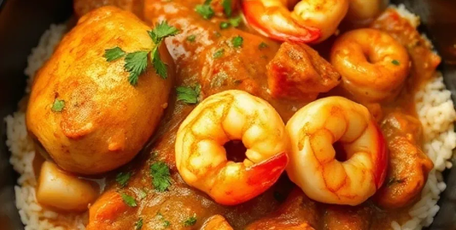 Turkey Créole aux Crevettes
