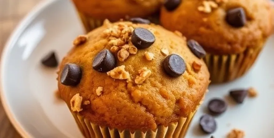 Muffins de citrouille et chocolat