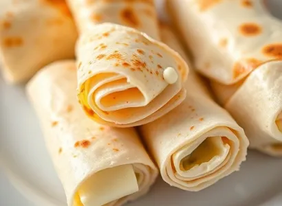 Rouleaux de tortillas au fromage