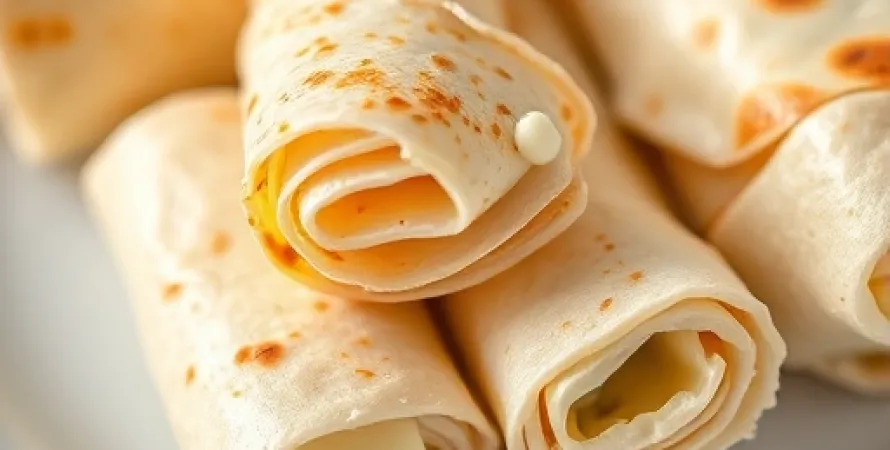Rouleaux de tortillas au fromage