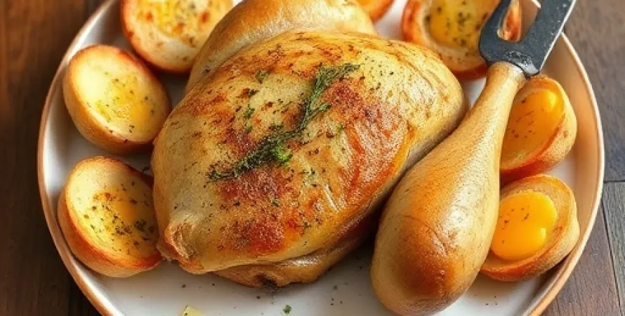Poulet pané au pain de campagne