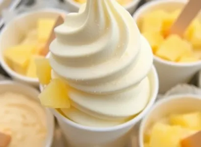 Glace à l'ananas