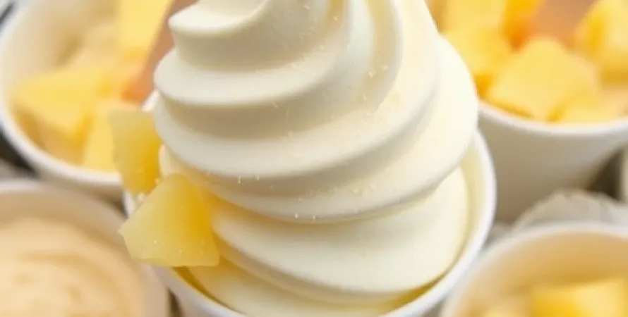 Glace à l'ananas