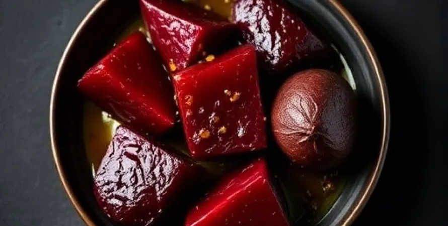 Betteraves rôties au sirop de gingembre