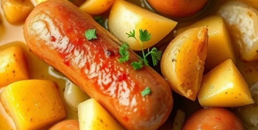 Saucisses au curry doux