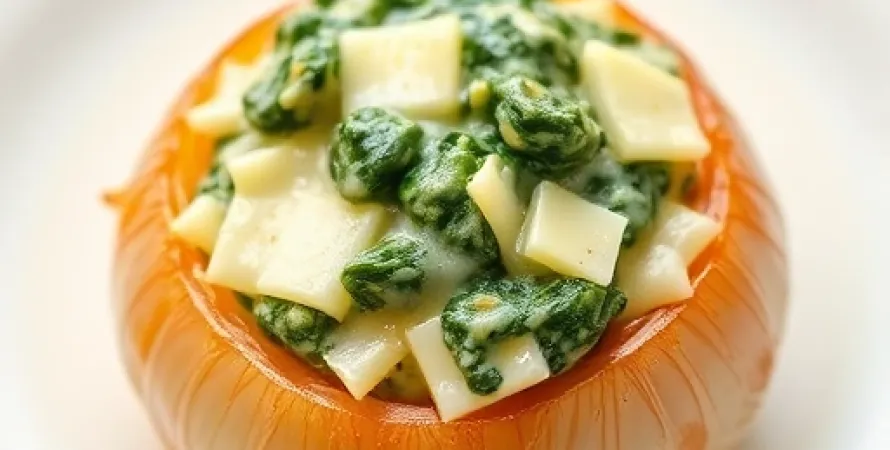 Oignons Vidalia Farcis au Spinach