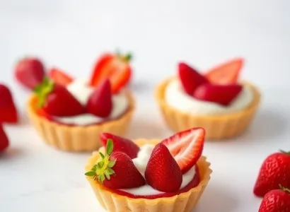 Tartelettes aux fraises sans cuisson