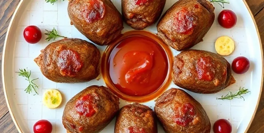 Boulettes de viande aux cranberries piquantes