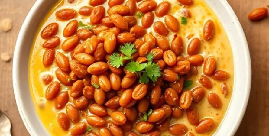 Lentilles rouges au lait de coco
