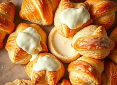 Croissants au fromage blanc