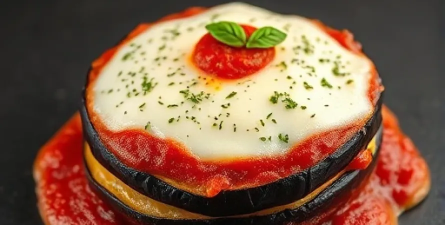 Parmigiana d'aubergine sans friture